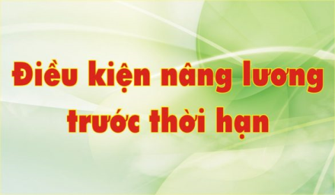 Quy chế và Đơn xin nâng bậc lương trước thời hạn