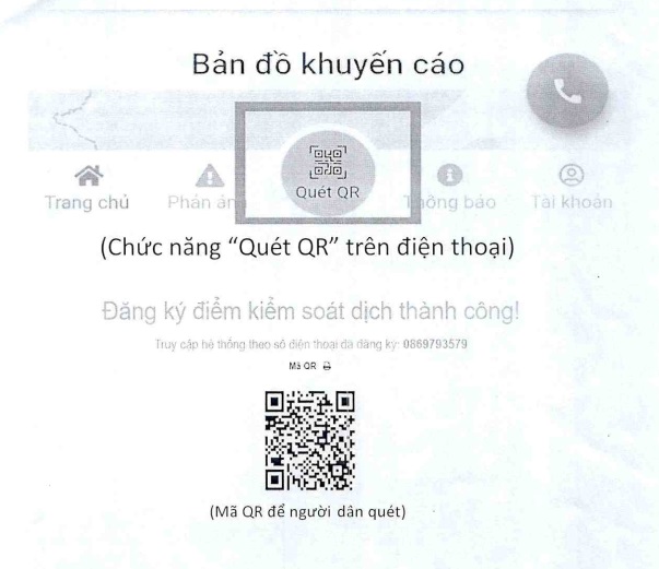 Đẩy mạnh khai báo y tế điện tử phục vụ phòng, chống dịch Covid-19 bằng mã QR